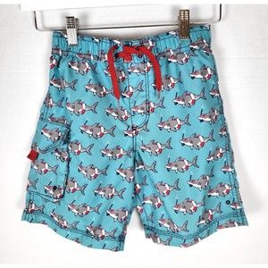 Hatley Boys Shark Swim Trunks Bottoms Size 8